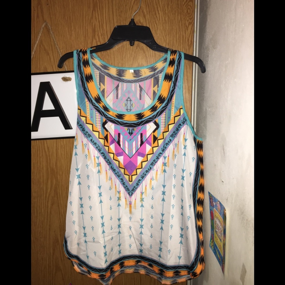 A Dashiki, African shirt with the no sleeves